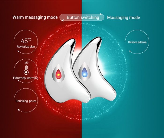 Anti aging Face Lift & Galvanic Vibrating Mini Triangle Facial Massage - Image 4