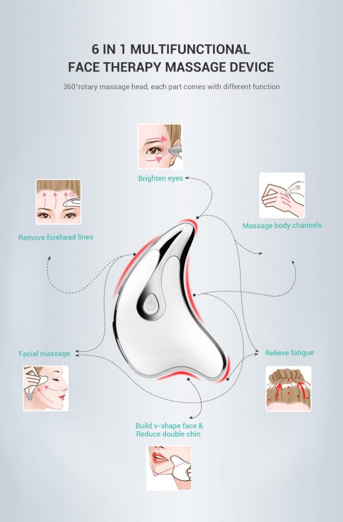 Anti aging Face Lift & Galvanic Vibrating Mini Triangle Facial Massage - Image 2